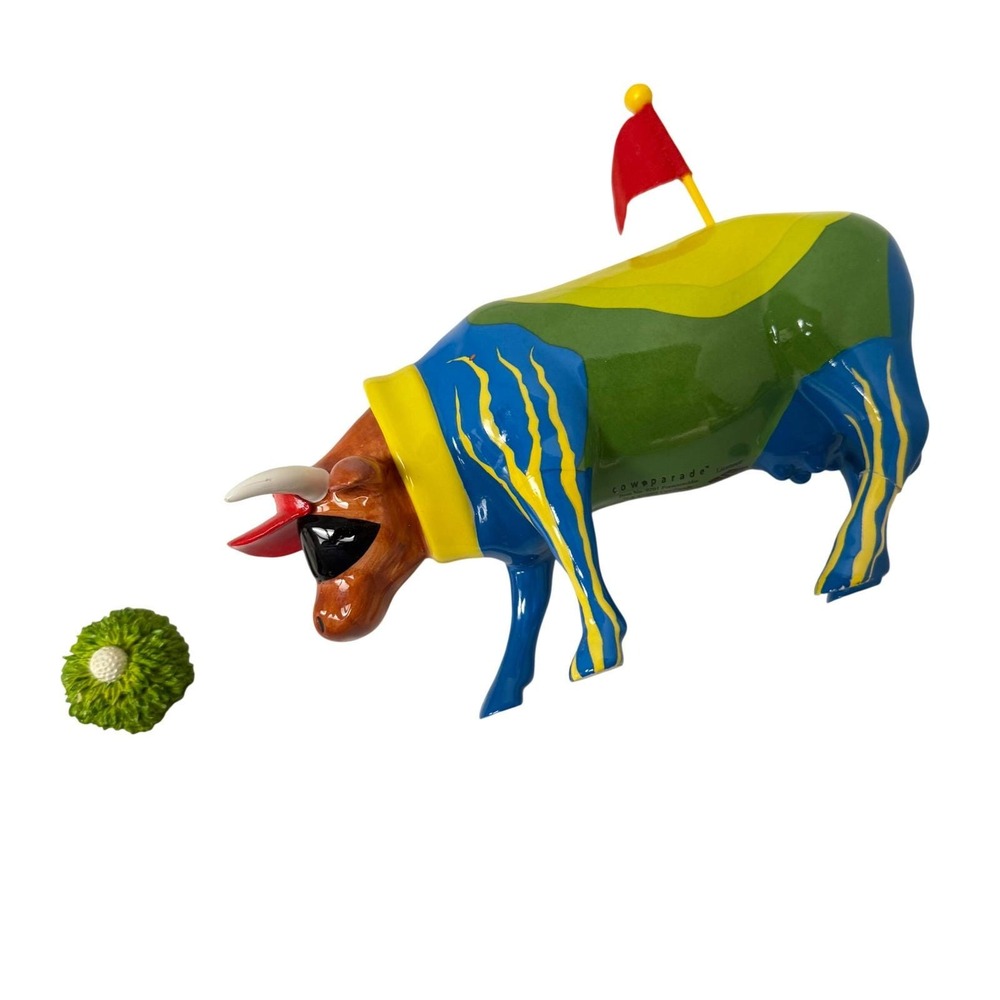 CowParade Moo-lign Golf Figurine Unisex OS Multicolor Resin Repair Accessory